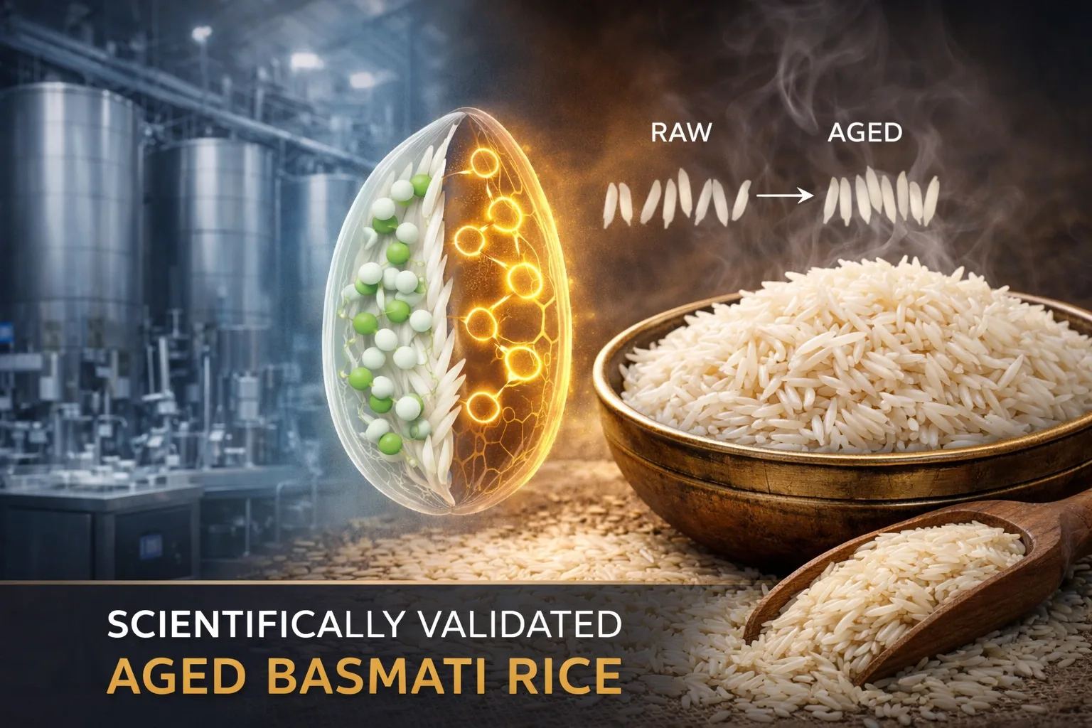How Grain Aging Improves Aroma and Cooking Performance in Basmati Rice